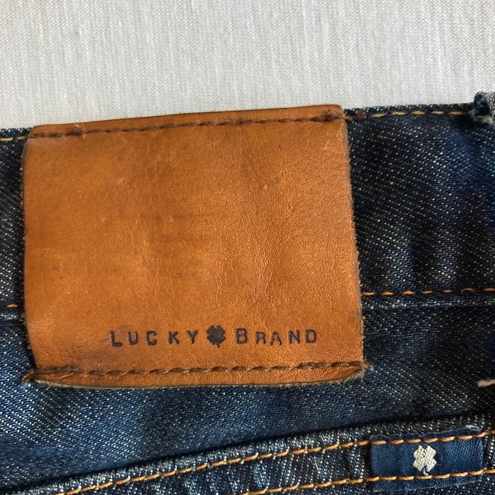 Lucky Brand Jeans Mens 38x30 221 Original Straight Dark Wash 7M11995 Classic - Picture 12 of 15